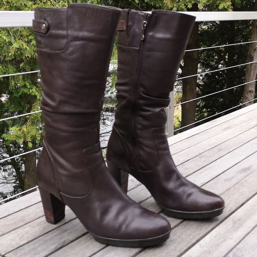 Blondo heeled leather boots